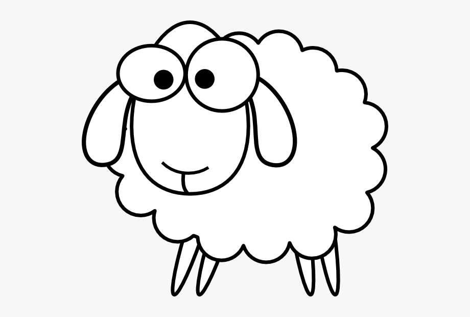 Outline sheep svg.