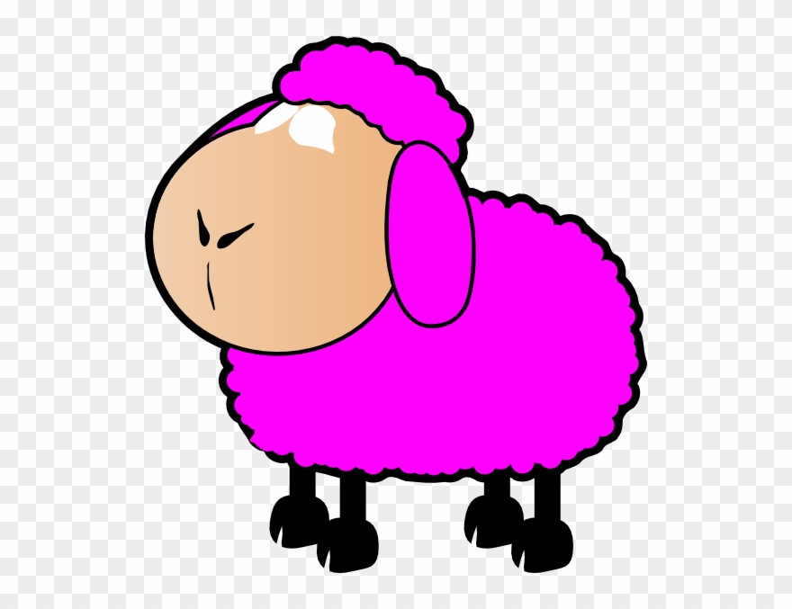 Pink Sheep Clip Art