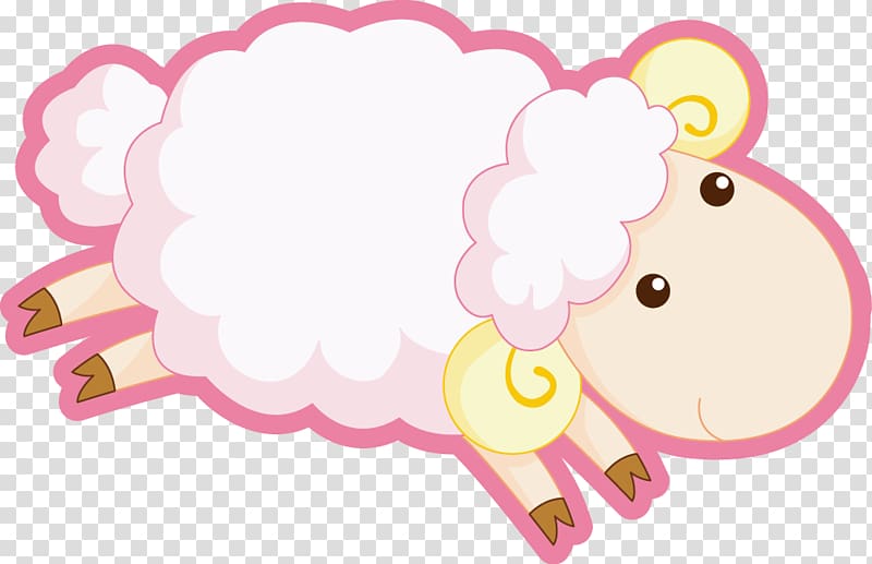 sheep clipart pink