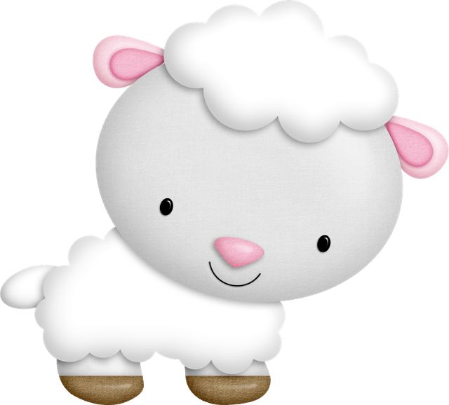 sheep clipart pink