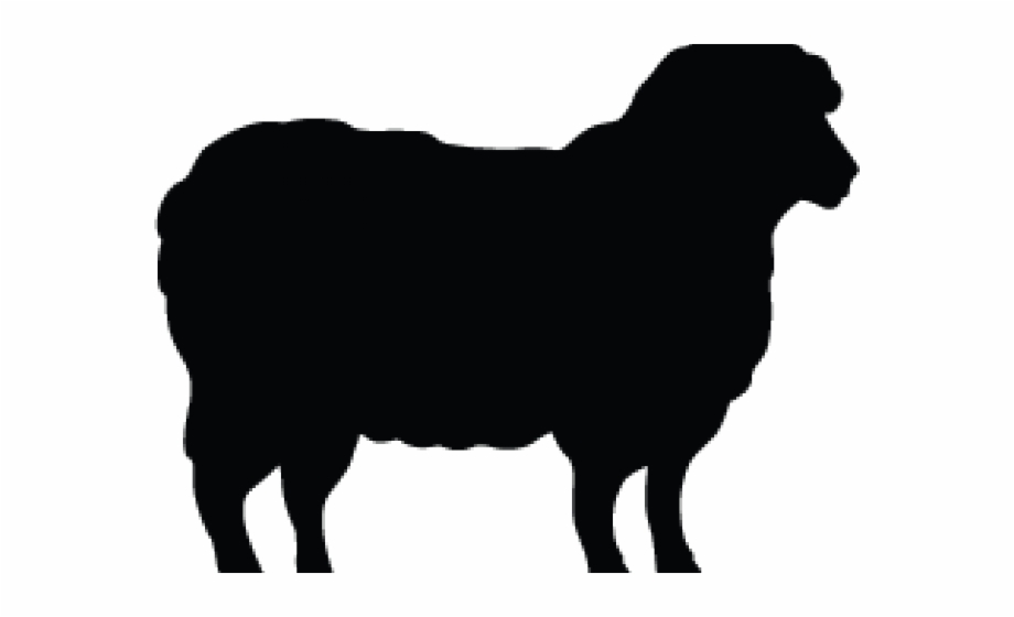 Lamb clipart silhouette.