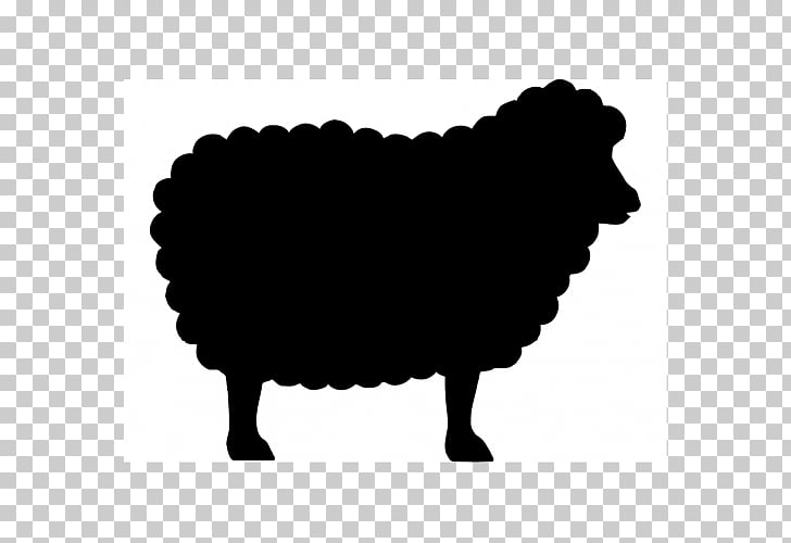Sheep silhouette black.