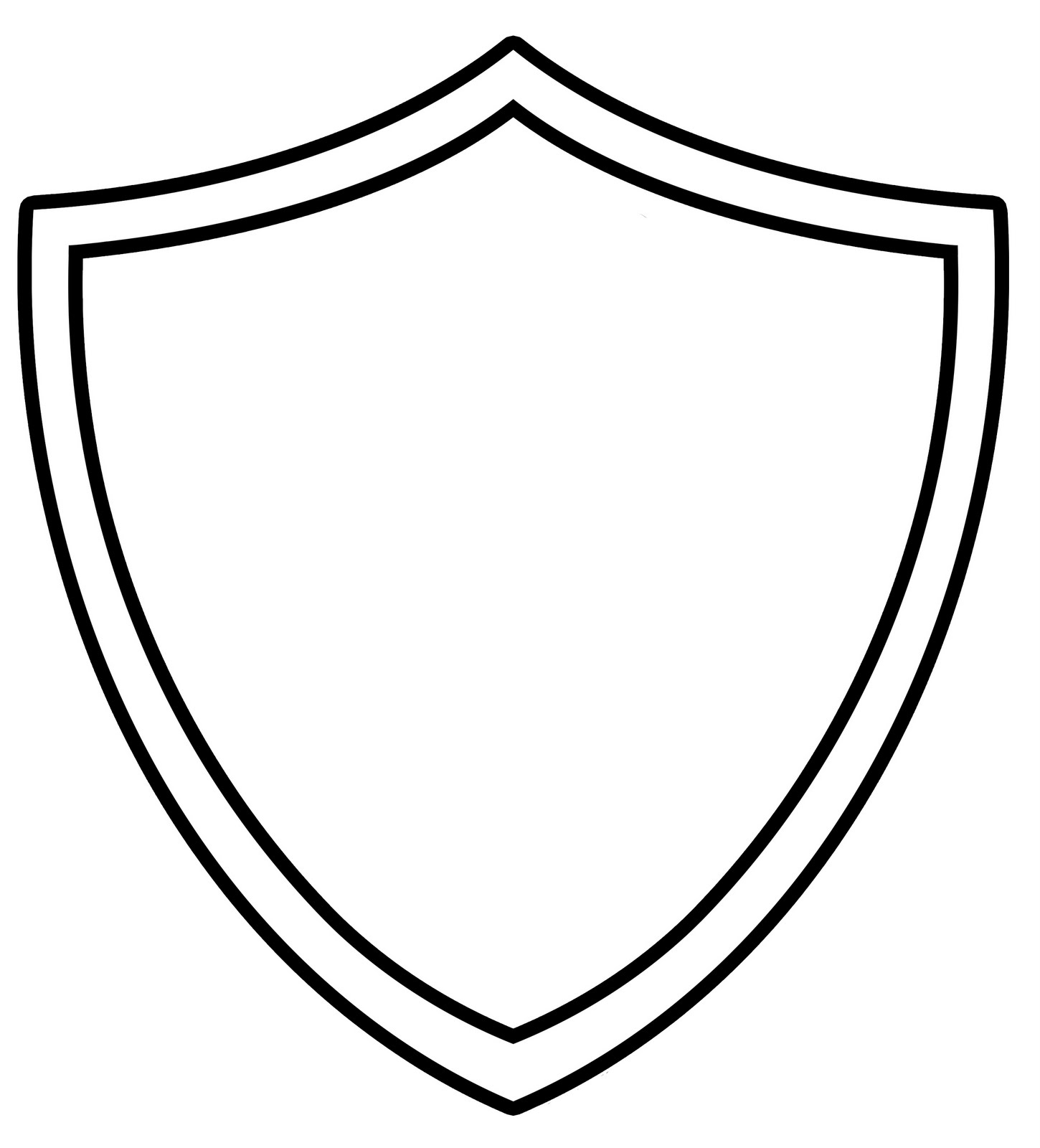 Free Shield Clipart Black And White, Download Free Clip Art