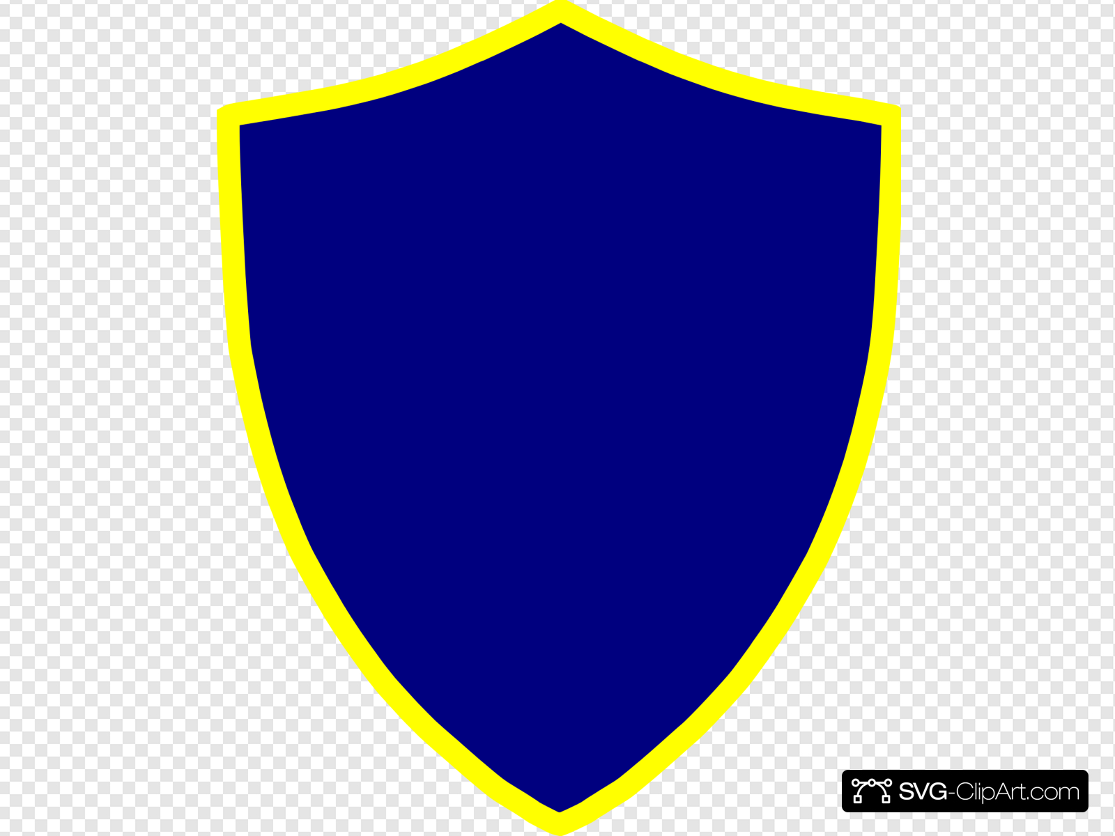Blue And Yellow Shield Clip art, Icon and SVG