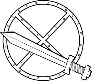 Sword and shield clipart free clipart images