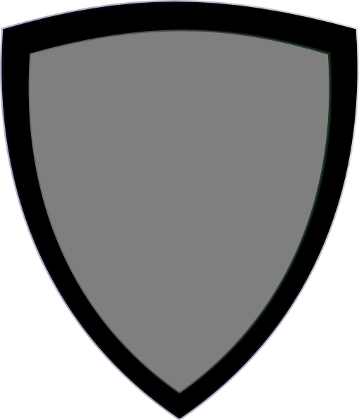 Gray shield clip.