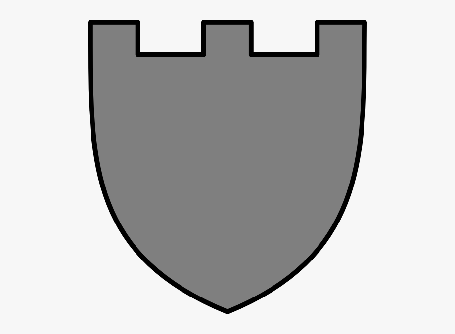 Gray shield clip.