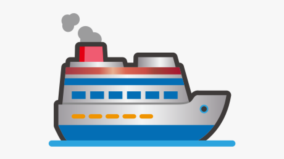 Cruise Ship Clipart Emoji , Transparent Cartoon, Free
