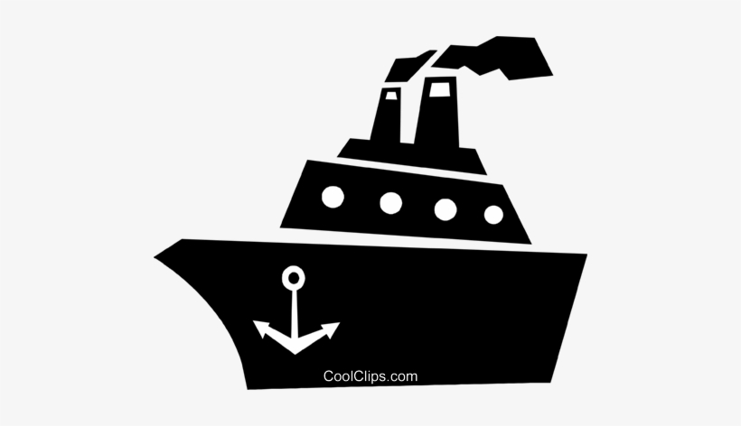 Cruise Ship Royalty Free Vector Clip Art Illustration