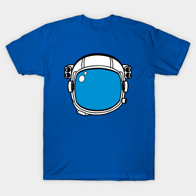 Blue astronaut helmet.