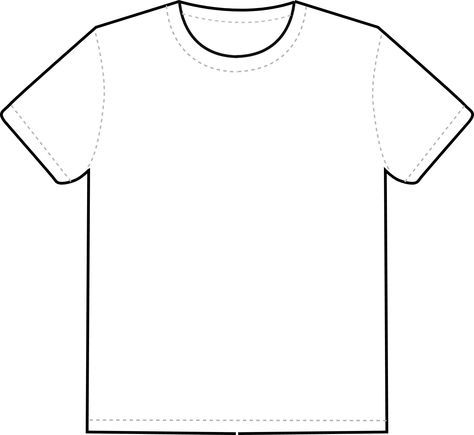 T shirt outline clipart