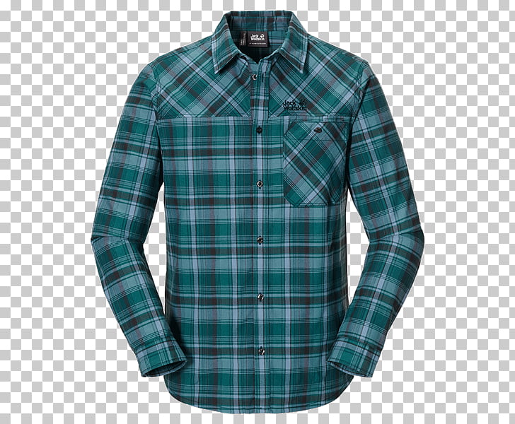 Sleeve Maitland Shirt Turquoise Tartan, shirt PNG clipart