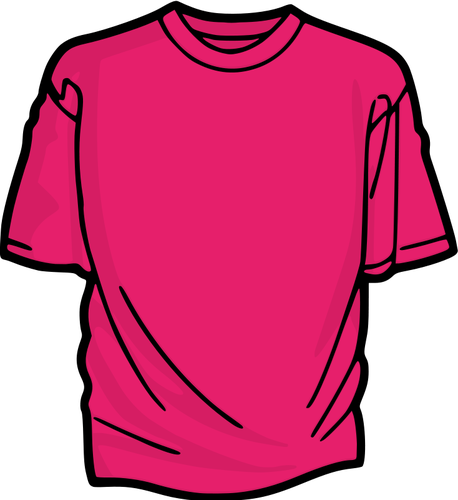 Pink tshirt vector.