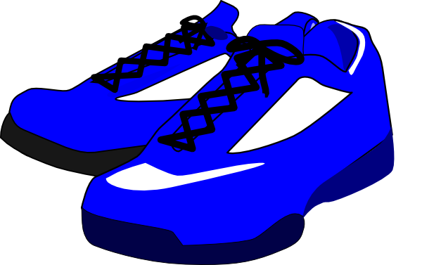 Blue shoes clip.