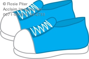 Blue tennis shoes clipart images and stock photos
