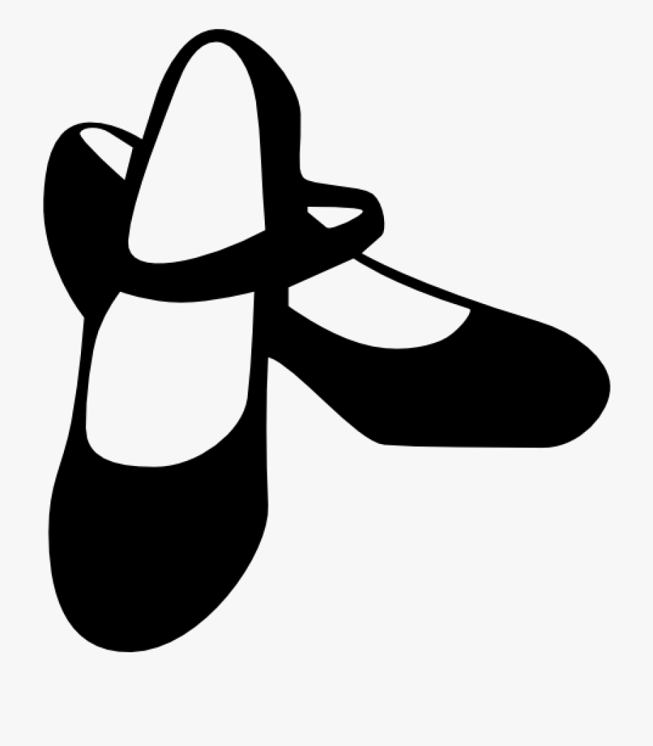 Dance Shoes Clipart Tool Fashion Black Shoe Flamenco