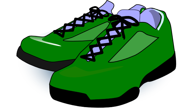 Green shoes cliparts.