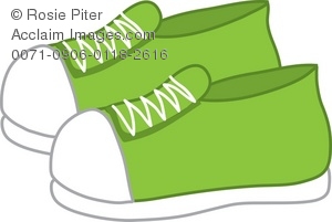 Green shoes clipart.