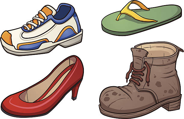 Old Shoes Clip Art, Vector Images. 