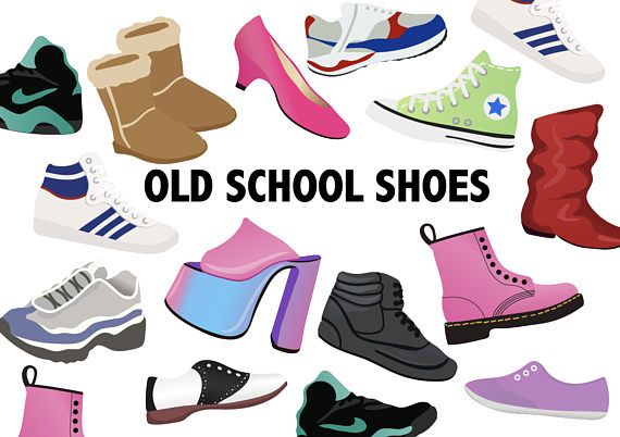 OLD SCHOOL SHOES Clipart