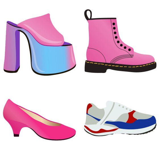 shoes clipart old
