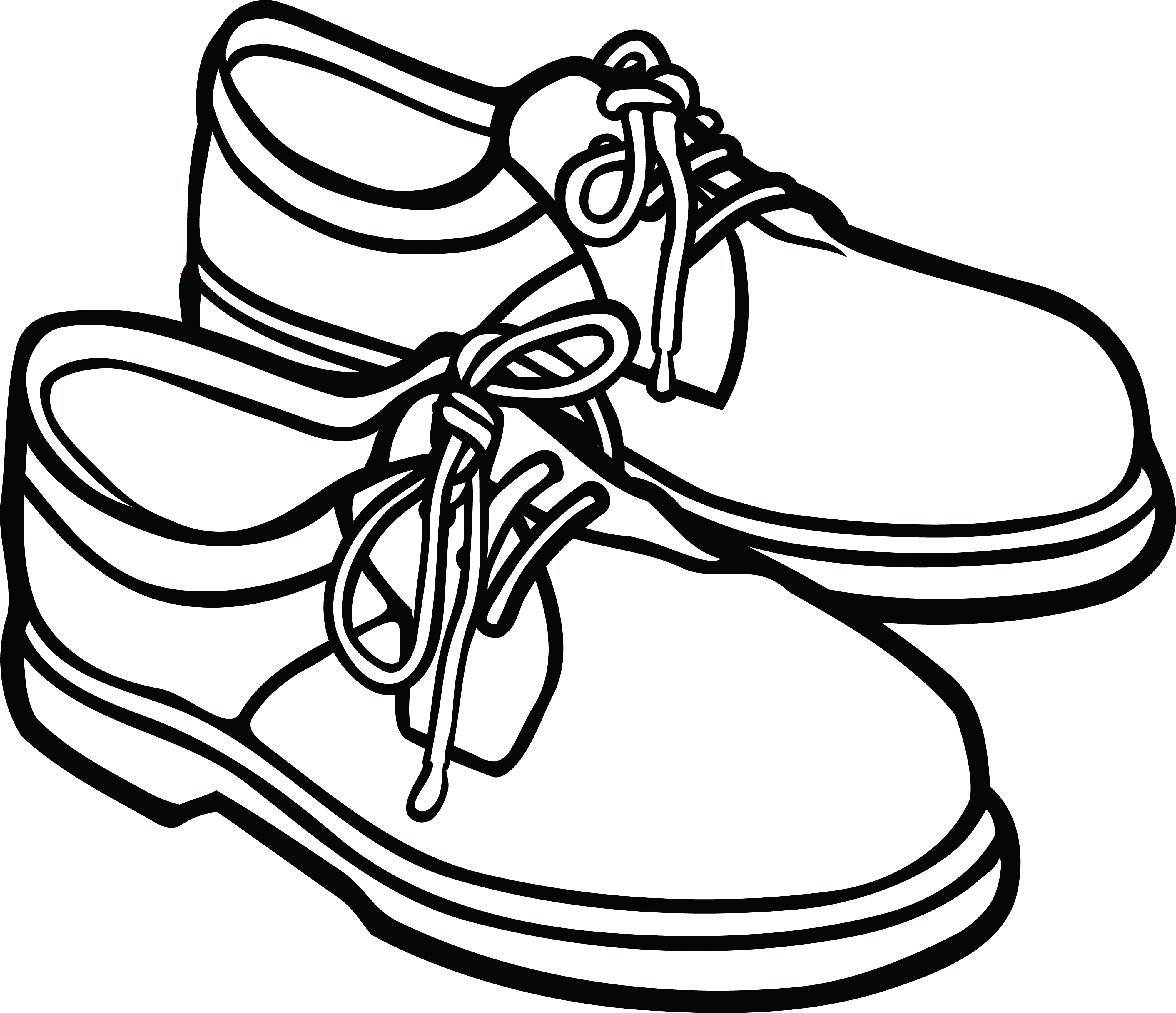 Free Black And White Shoes Clipart, Download Free Clip Art