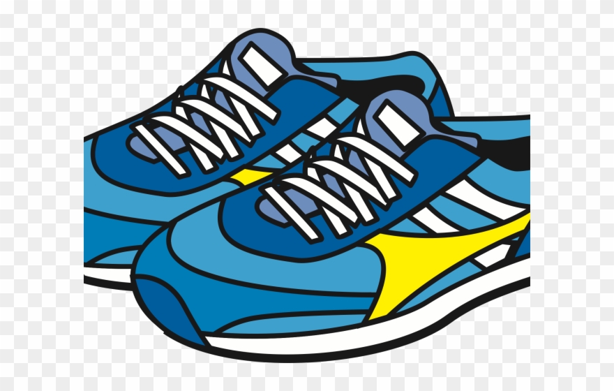 Running shoes clipart.