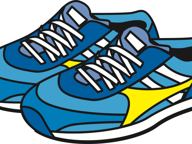 Running shoes clipart.