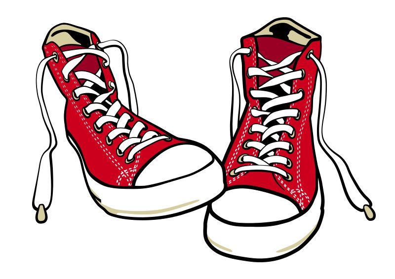 Converse Shoes Free Vector