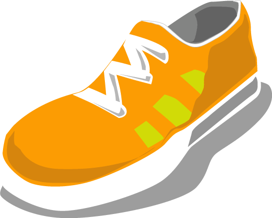 Track shoe running vector art my shoes clip image clipart