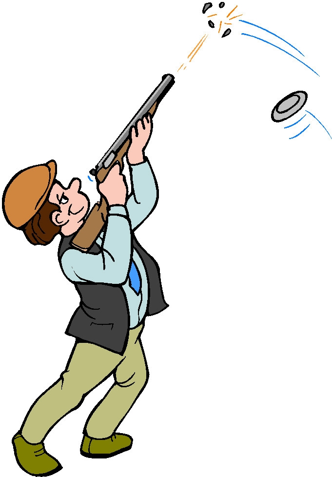 Trap shooting clipart.