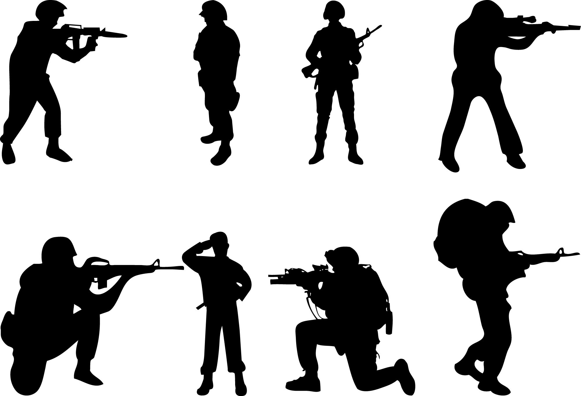 Combatsilhouette soldier silhouette.