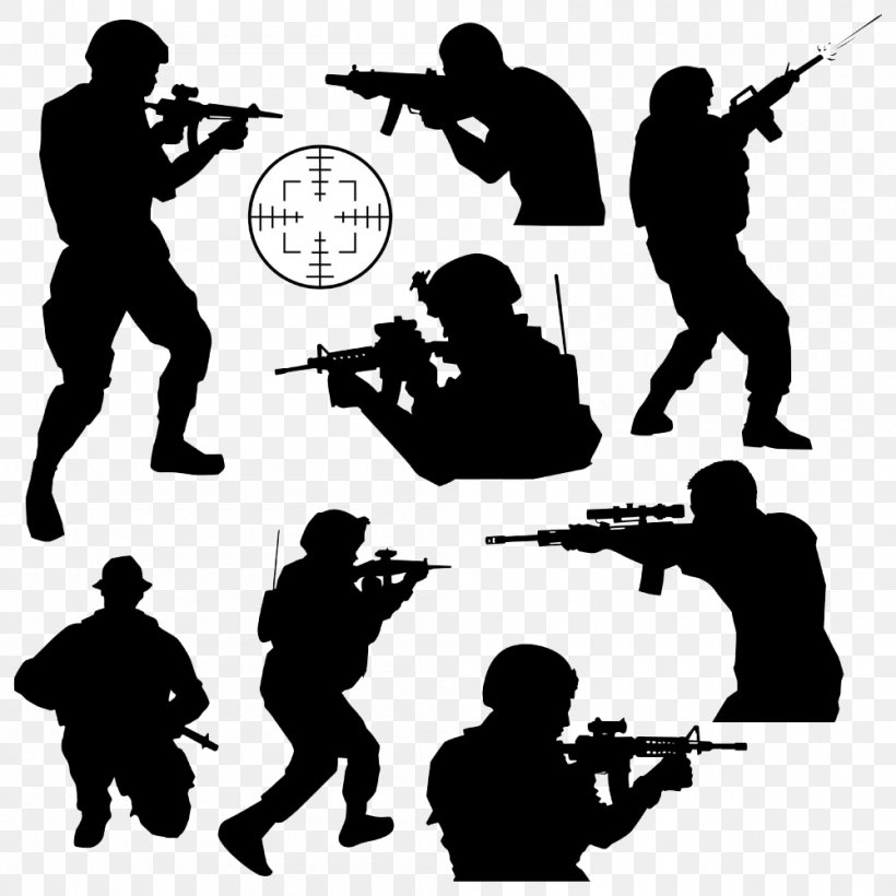 shooting clipart army