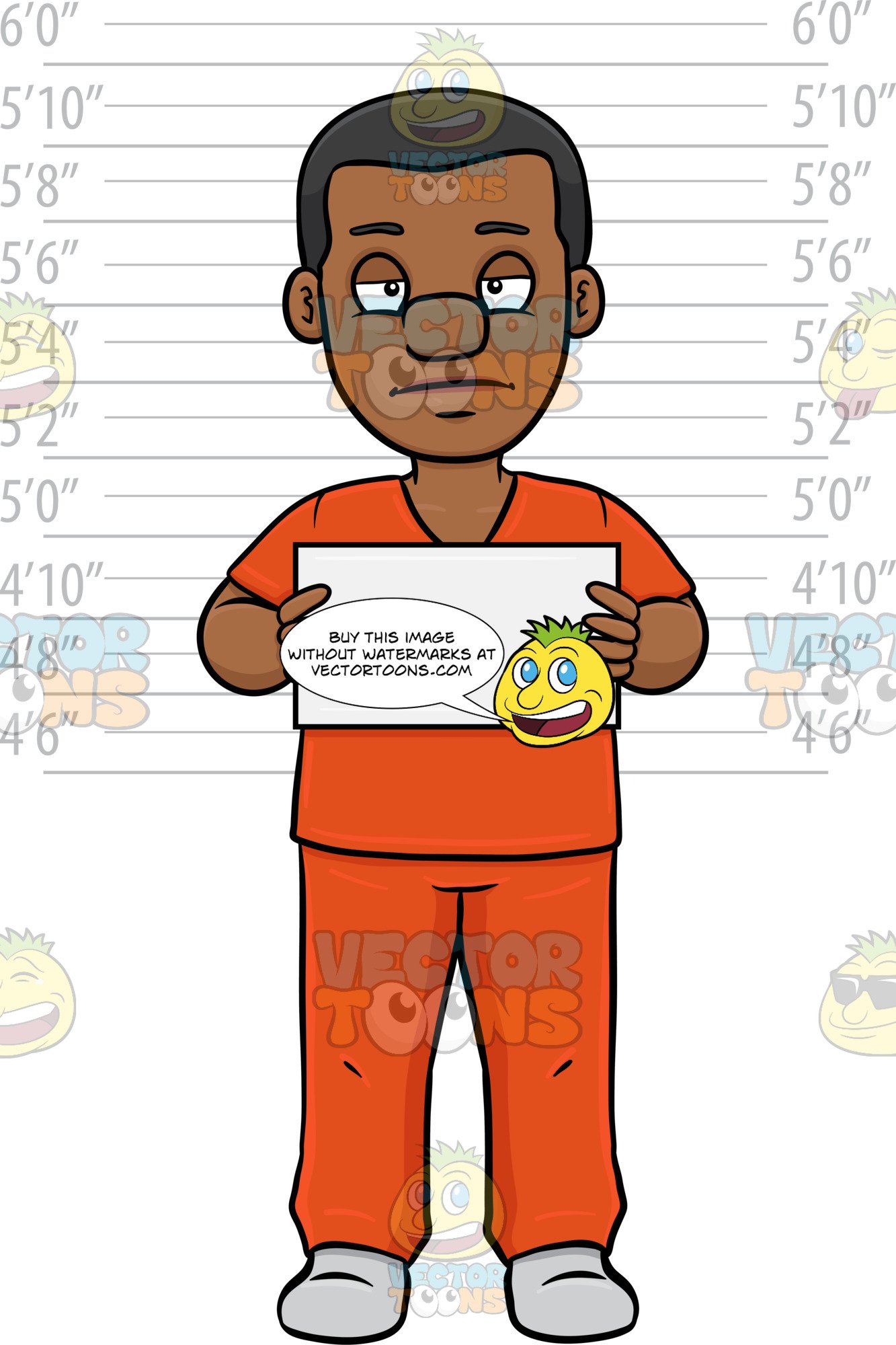 A Black Man Stands In Front Of A Height Chart For A Mug Shot