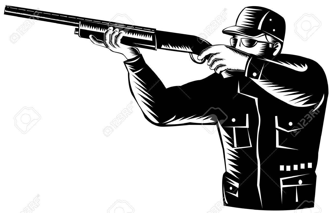 Rifle shooting clipart