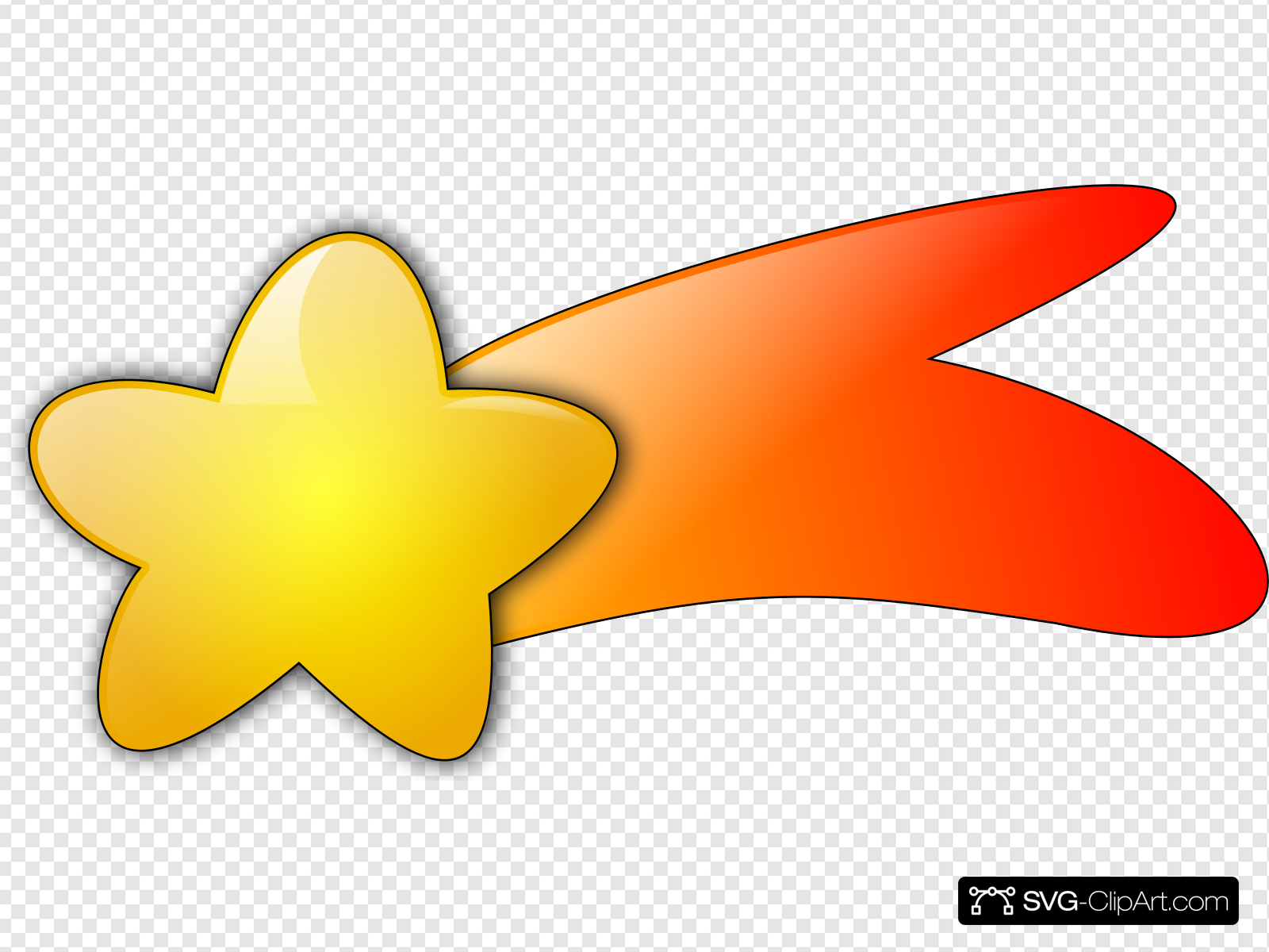 Shooting Star Clip art, Icon and SVG