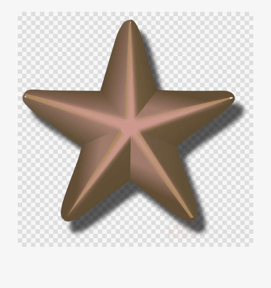Star clipart bronze.