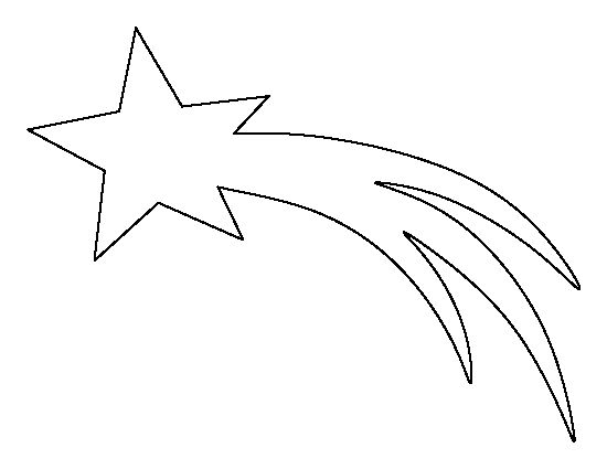 Star outline images shooting star pattern use the printable