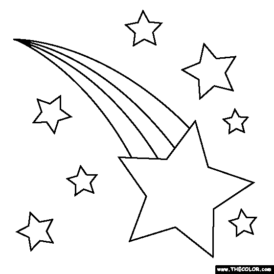 Free Shooting Star Out Line, Download Free Clip Art, Free