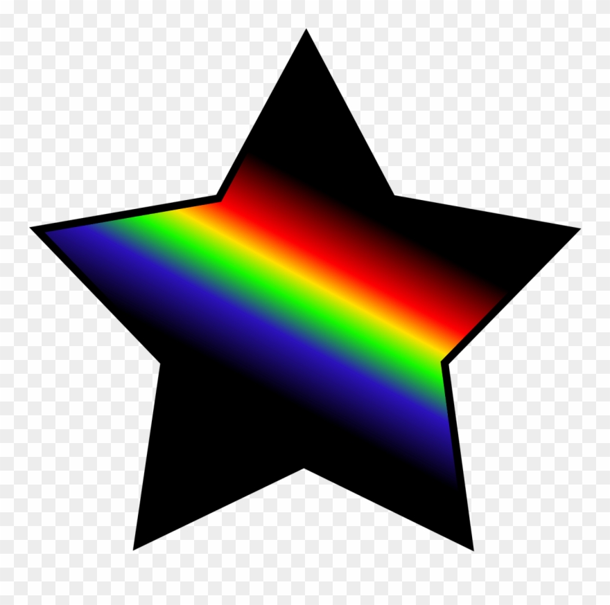 shooting star clipart rainbow