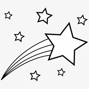 Free Shooting Star Clipart Black And White Cliparts