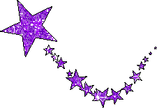 Purple shooting star.