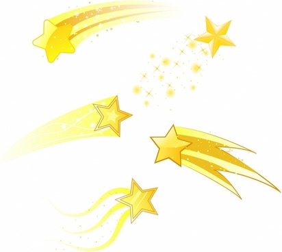 Shooting star clipart banner