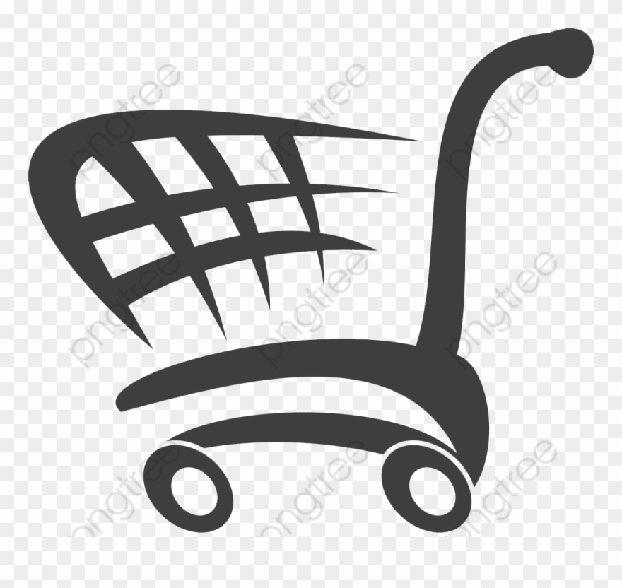 Shopping cart clipart.