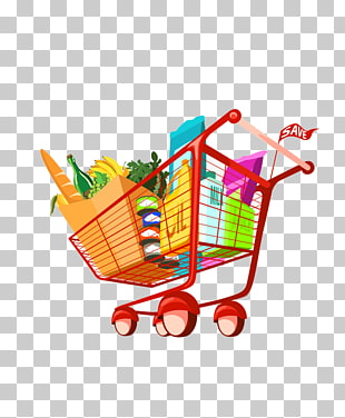 shopping cart clipart filled
