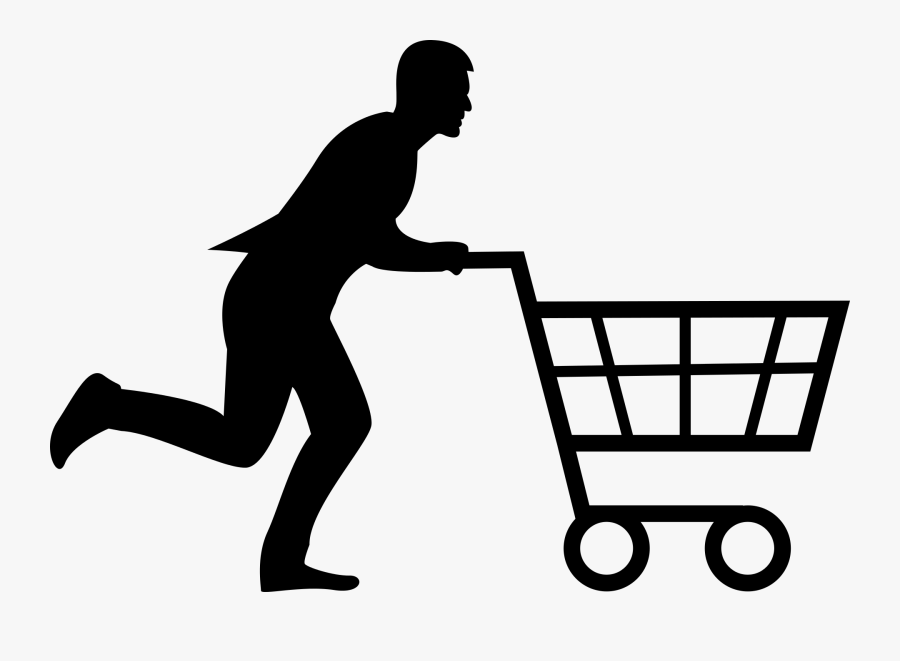 shopping cart clipart person