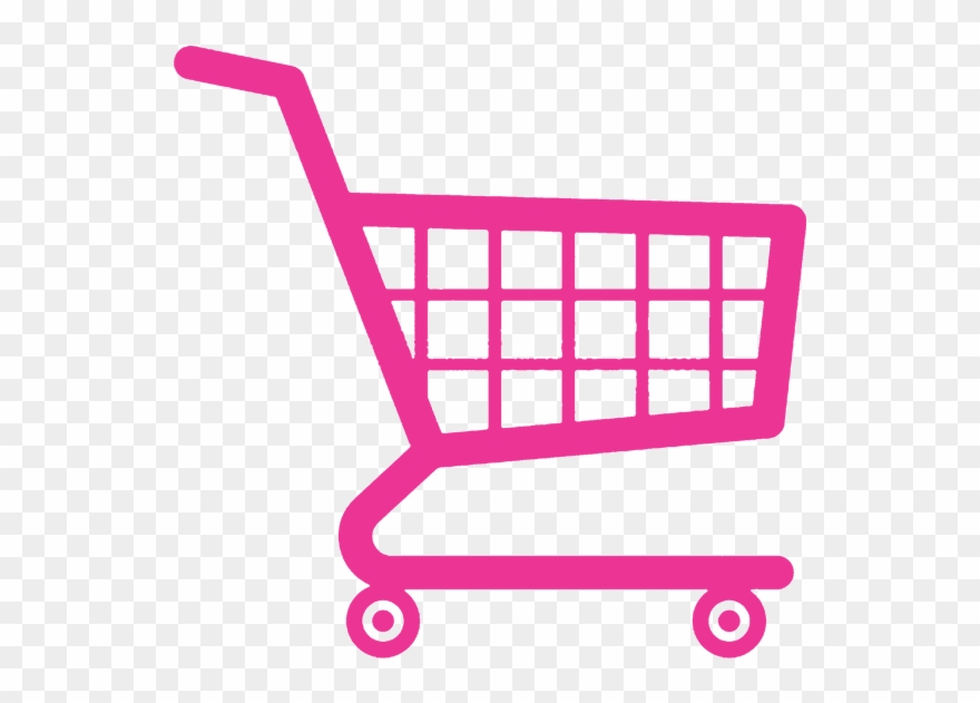 Pink Shopping Cart Icon