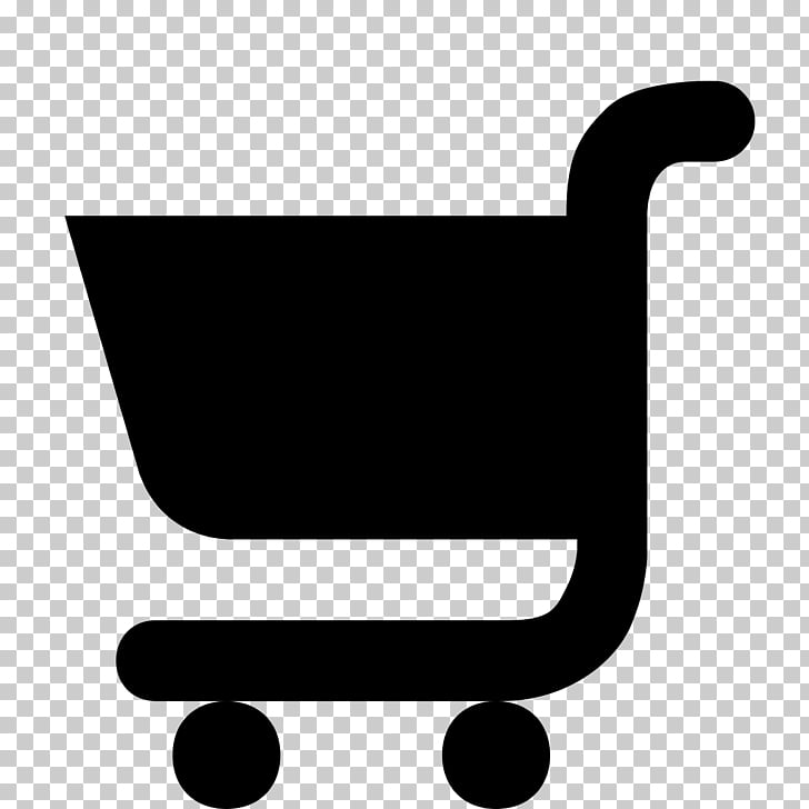 Silhouette shopping cart.