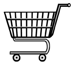 Free Shopping Cart Clipart Black And White, Download Free