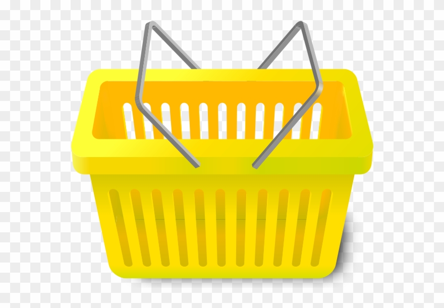 shopping cart clipart yellow